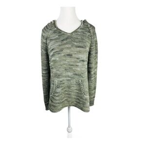 Eddie Bauer Olive Knit Hoodie